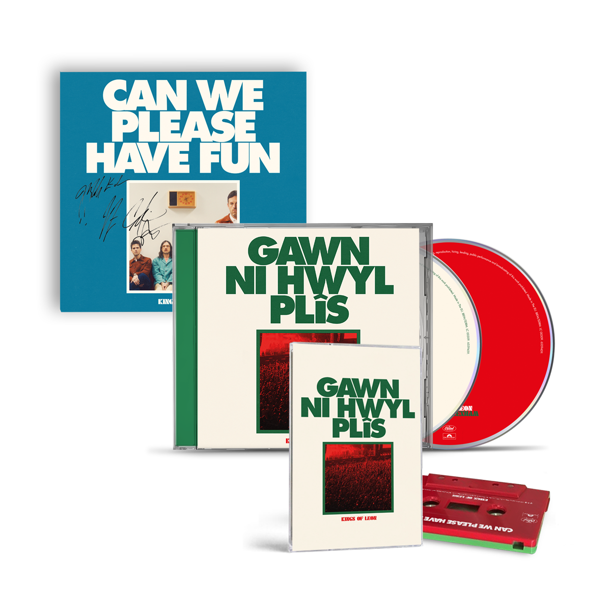 Can We Please Have Fun 2CD and Cassette Bundle (Wrexham Edition) with Signed Art Card