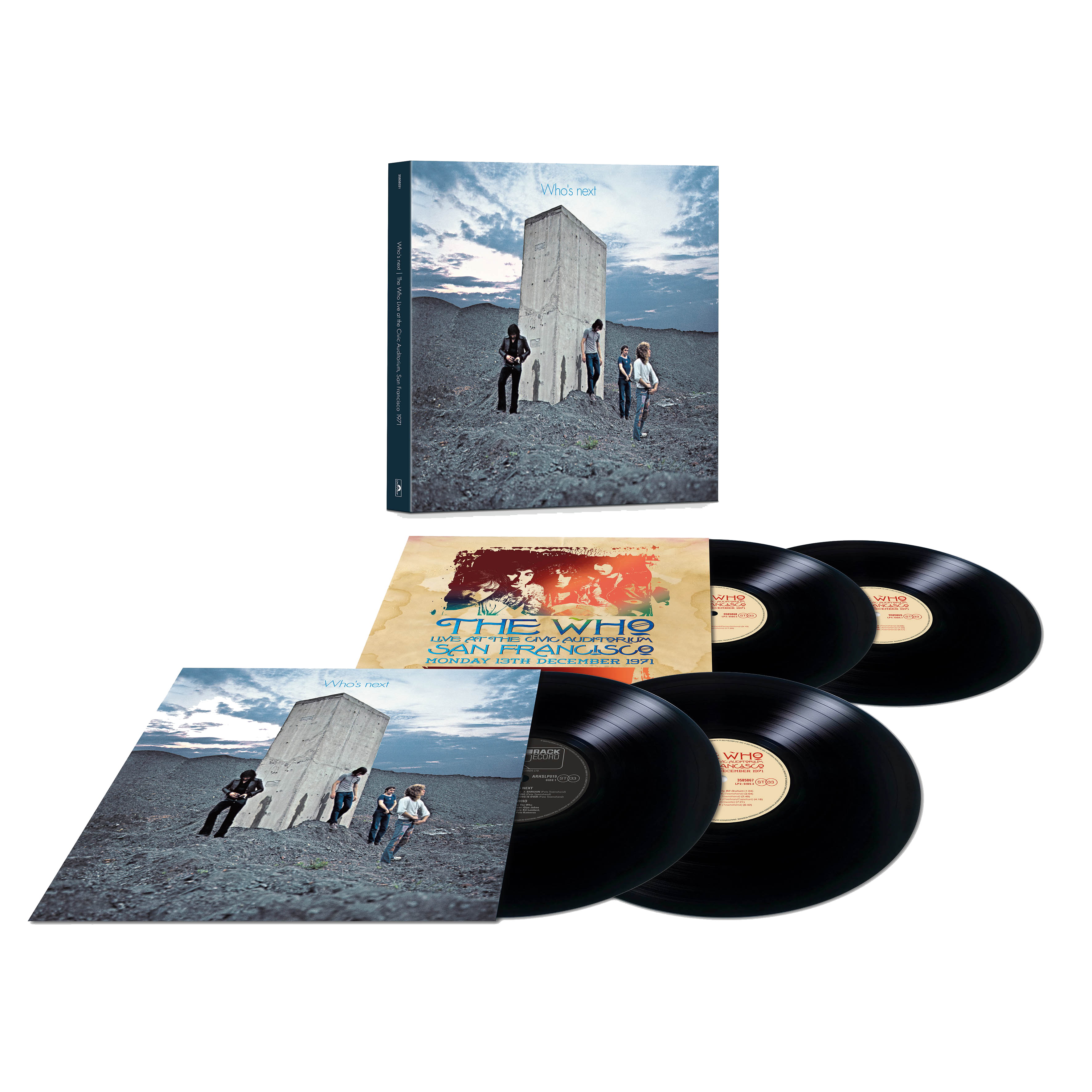 The Who - Who's Next - 50th Anniversary + 1971 San Francisco Live:  Vinyl 4LP