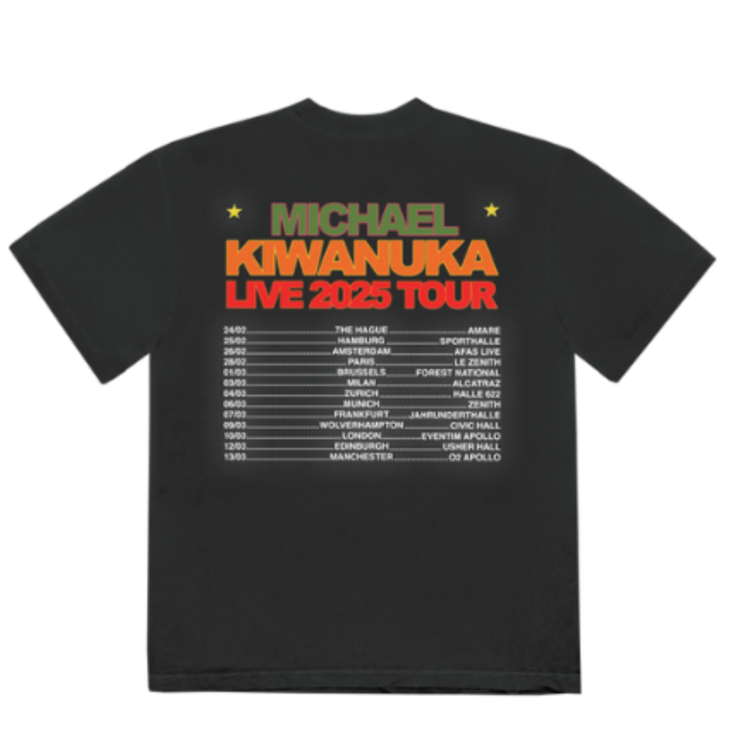 Michael Kiwanuka - Dateback Black T-Shirt