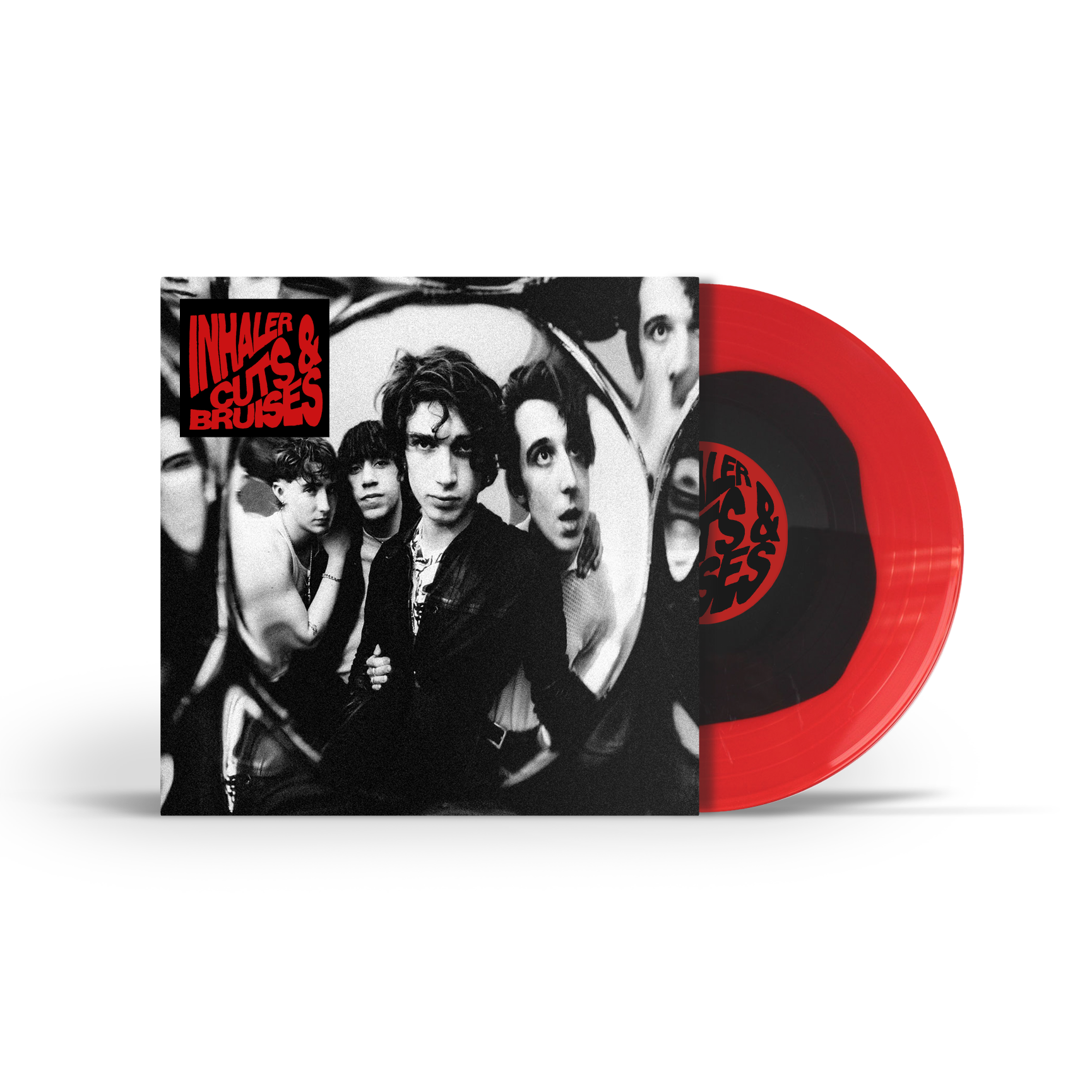 Inhaler - Cuts & Bruises Black/Red Circle Vinyl