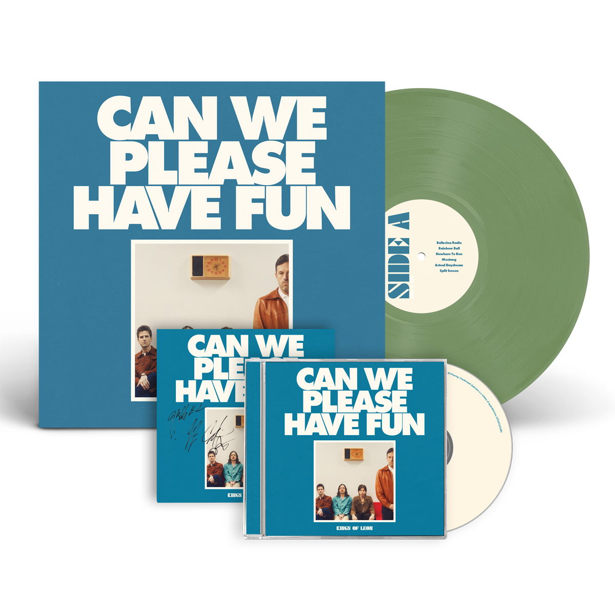 Can We Please Have Fun Bundle: Store Exclusive Olive Green Vinyl, Standard CD, & Signed Art Card