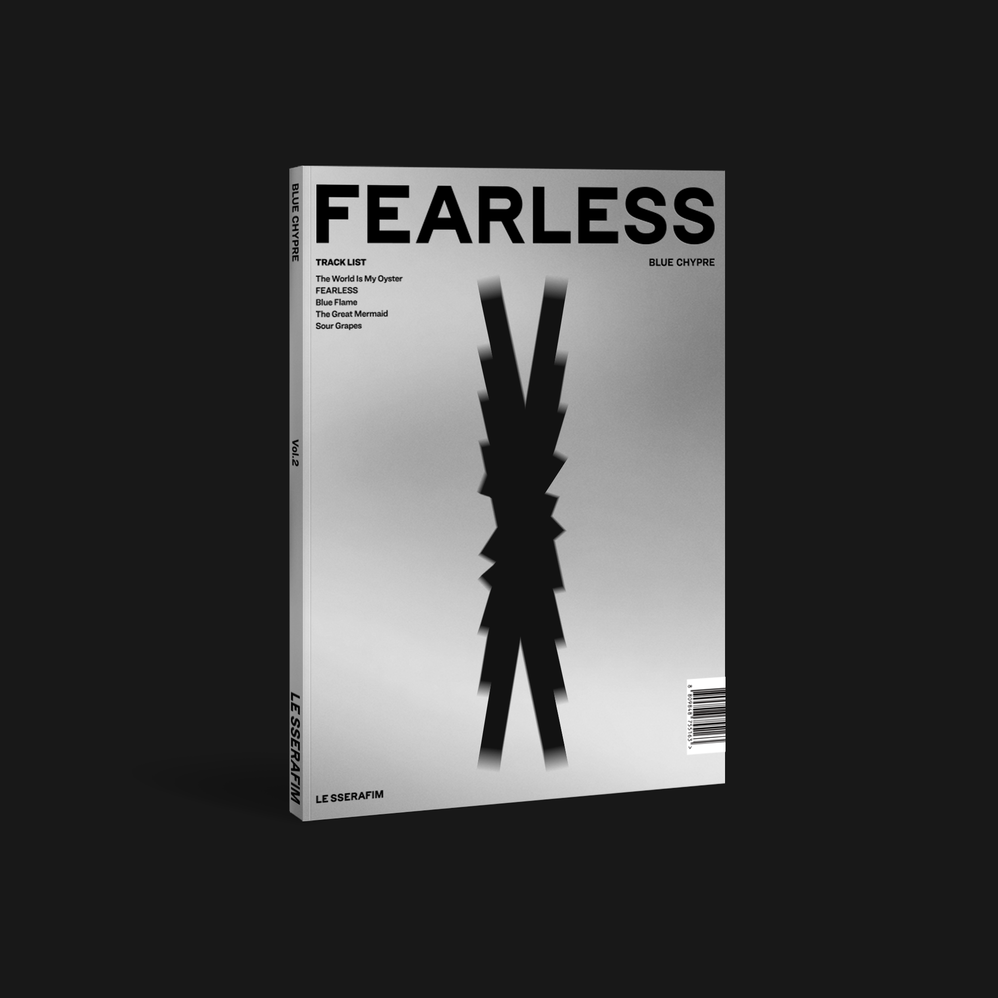 LE SSERAFIM - FEARLESS (Blue Chypre Version): CD Box Set