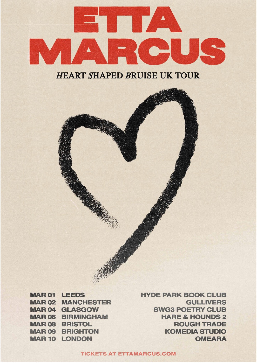 Etta Marcus - Etta Marcus Heart Tour Poster