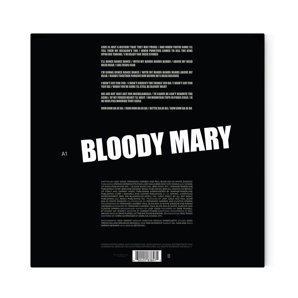 Lady Gaga - Bloody Mary: Glow In The Dark Vinyl LP